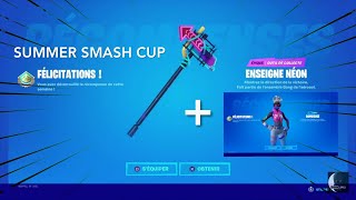 Comment avoir la pioche "enseigne néon" GRATUITEMENT ! Tournoi SUMMER SMASH CUP top 16 %