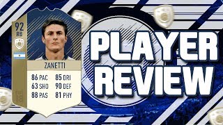 FIFA 18 - PRIME ICON 92 RATED JAVIER ZANETTI PLAYER REVIEW!!! FIFA 18 ULTIMATE TEAM PLAYER REVIEW!!!