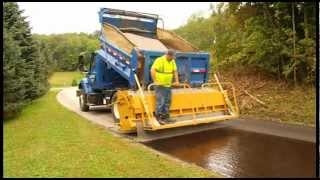 R-1 Aggregate Chip Spreader on road