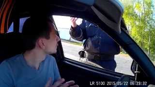 Как разговаривать с инспектором ДПС (ГИБДД).  М5 развод на превышение 22.05.2015 #2