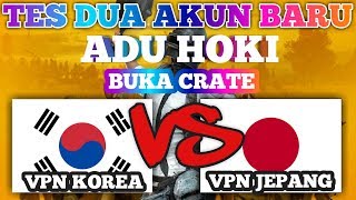 OPEN CRATE PUBG KOREA | VPN SERVER KOREA VS VPN SERVER JEPANG !!!