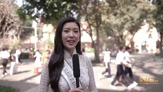 Á HẬU THÚY VÂN DUYÊN DÁNG VỀ THĂM TRƯỜNG CŨ