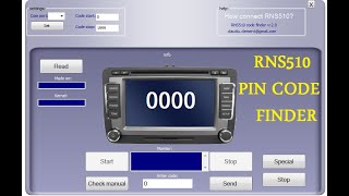 RNS 510 Pin Code Finder