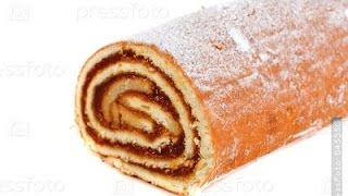 Бисквитный РУЛЕТ с повидлом за 25 МИНУТ