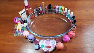Make Up слайм ? Окрашивание слаймов помадой ? Расслабляющее видео