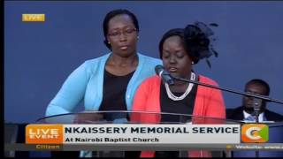 Nkaissery’s daughter  eulogizes the Dad