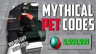 MYTHICAL PET UPDATE CODES IN ROBLOX WEIGHT LIFTING SIMULATOR 3