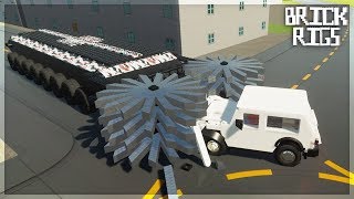 ОГРОМНАЯ ЛЕГО-ДРОБИЛКА УНИЧТОЖАЕТ МАШИНЫ В BRICK RIGS