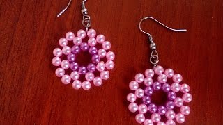 Серьги из бусин. Мастер-класс по изготовлению бижутерии. DIY