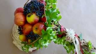 Флористика Букет из яблок в спиральной технике (Мастер Класс) Flowers. Floral lessons.