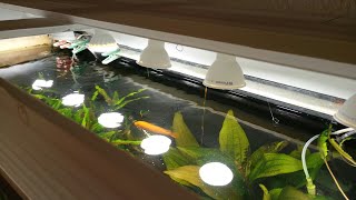 DIY. Самодельная крышка из пластиковой вагонки для аквариума на LED точечных прожекторах
