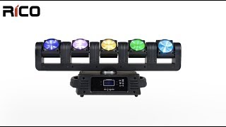 5 x 10W high power Quad color(RGBW) LEDs Moving Head Light