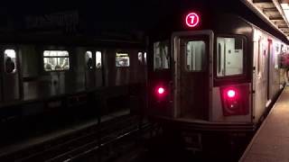 IRT Flushing Line: Manhattan, Flushing and 111th Street bound R188 (7) Lcl/Exp Trains @ 33rd Street