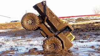 RC ADVENTURES - Mega Muddy Tonka Dump Truck Stomping Grounds