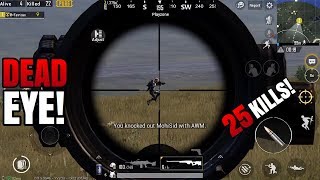 DEADEYE! | 25 Kills FPP Solo VS Squad | PUBG Mobile