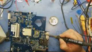 Снятие USB-разъема при помощи сплава Розе