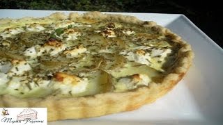 Пирог с грушами и сыром рокфор