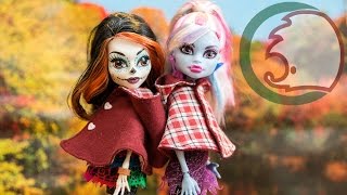 Как сделать накидку с капюшоном для куклы, Монстер Хай. How to make a cloak for dolls