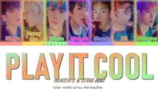 MONSTA X & Steve Aoki ' PLAY IT COOL'  Color Coded Lyrics (Han|Eng|Rom)