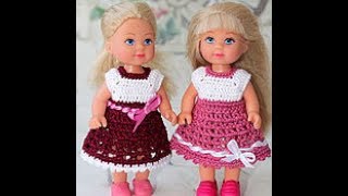Связать Платье для Куклы Крючком - модели 2019 / Tie a Dress for a Doll with a Crochet