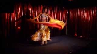 Ámbar _ Bolero Árabe _ Fan Veil _ Abanicos de Seda