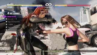 Dead or Alive 6 Hitomi Combo Challenges PS4 PRO