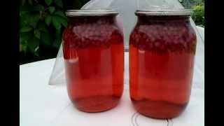 Как  приготовить ВКУСНЫЙ  КОМПОТ из красной смородины.ЗАГОТОВКИ на зиму.