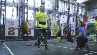 Зимние игры Гераклион '16. Эраст Палкин: 4ПМ в подъеме штанги на грудь с виса в сед 137 кг. Кроссфит