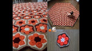 How to crochet blanket afghan rug free pattern tutorial by marifu6a