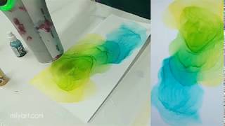 Mily Art Урок 3 - Техника рисования алкогольными чернилами