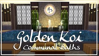 Golden Koi Communal Baths [Spa] - The Sims 4 Speed Build