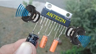 DIY DUAL CHANNEL AMPLIFIER WITH IC AN7522N