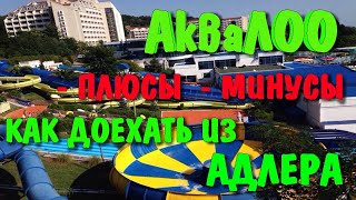 Аквалоо.  Самый большой аквапарк Сочи в Лоо. Как доехать в аквапарк из Адлера.