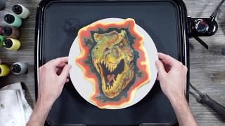 Jurassic Park T-Rex Pancake Art