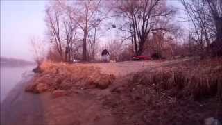 Десна 20.03.15.Ловля плотвы на Десне.