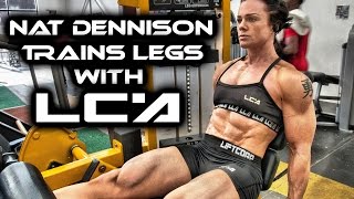 IFBB Women's Physique Athlete Nat Dennison Smash's Legs With Liftcorp Apparel