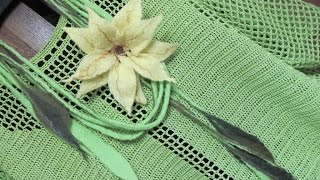 Филейное вязание. Filet Crochet blouse
