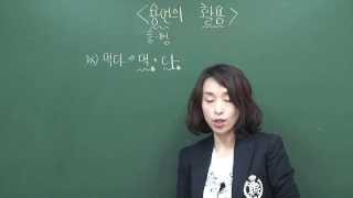 황은하 쌤 수능국어 '용언의 활용'