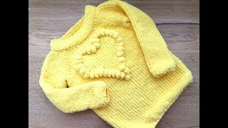 Детский плюшевый джемпер с сердцем регланом снизу. Подробный мк с расчетами на любой размер