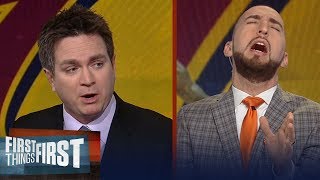 Yahoo's Chris Mannix challenges Nick Wright on theory for LeBron's Cavs | FIRST THINGS FIRST
