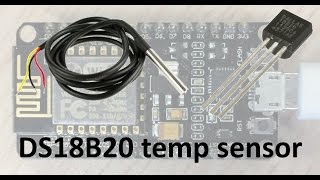 DS18B20 + NODEMCU (ESP8266) + BLYNK = подключение герметичного датчика температуры