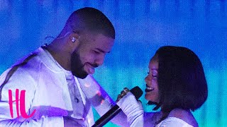 Drake Showers Rihanna With Kisses On Stage - VIDEO