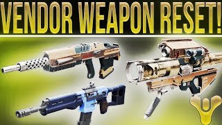 Destiny 2 Vendor Weapon Reset! Best Weapons To Buy 1-3-2018. NPC Weapon Refresh.