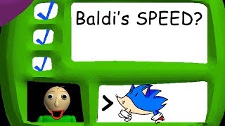 Baldi's SONIC Speed Basics!