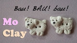 DIY Polymer clay tutorial Poodle buttons. Bottoni Barboncini. Botones en Arcilla polimérica.