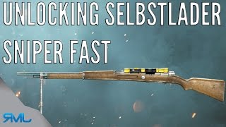 BF1 HOW TO UNLOCK SELBSTLADER 1906 SNIPER FAST