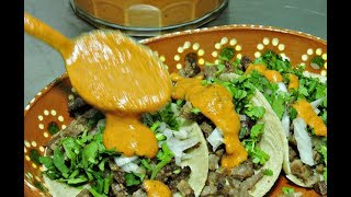 Salsa de cacahuates y   chiles, para tacos.- RecetasdeLuzMa