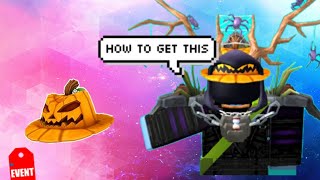 Roblox | how to get the pumkin fedora (Halloween event 2018)