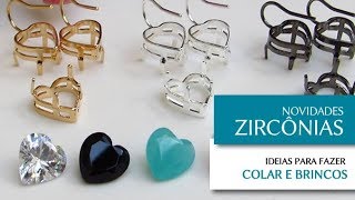 Zircônias Coração para Fazer Semijoias