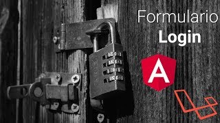 WEB: Formulario de login en Angular 7 y API en Laravel